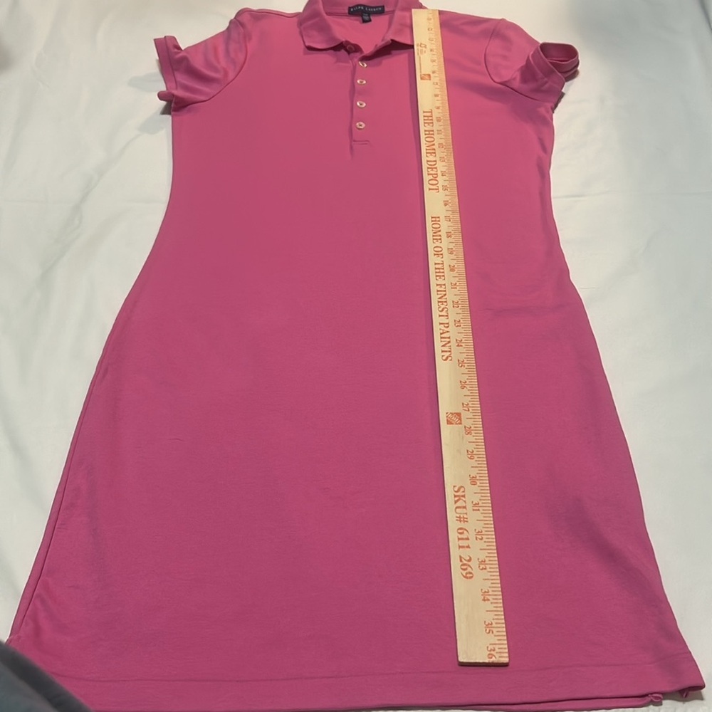 Ralph Lauren Pink Polo Shirt Dress Cotton size M like new - Picture 6 of 7